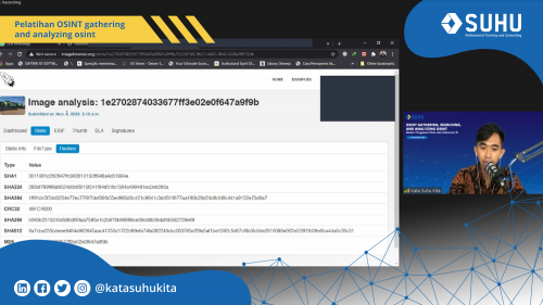 Pelatihan OSINT Gathering, Searching, and Analyzing OSINT